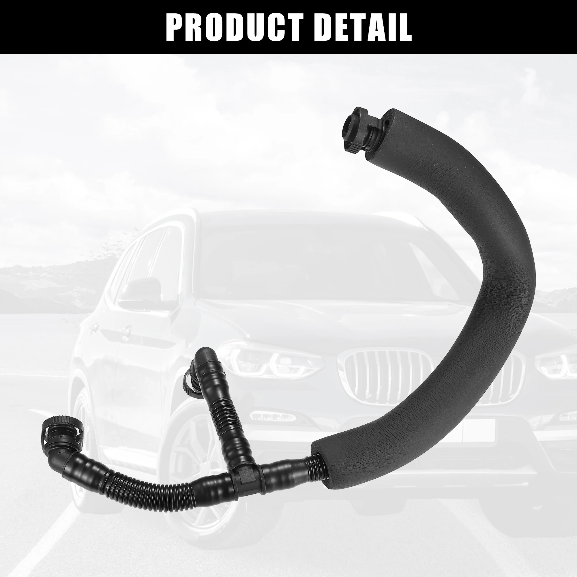 UXCELL Car Crankcase Breather Hose Vent Hose For BMW 328i 2007 2008 2009 2010 2011 11157559528