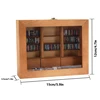 Creative Anti-Anxiety Bookshelf With 200Books Miniature Library Wooden Bookshelf Fidget Toys Shake Away Your Anxiety Creative A 6