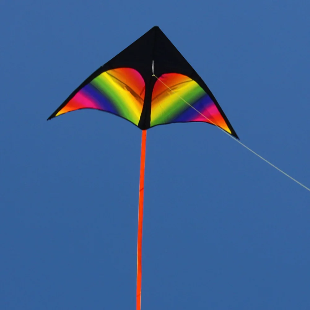 2x3m Tail Big Triangle Kite Easy To Fly Large Kite Toy Wire Board Primary Stunt Enhance Coordination Boys Girls