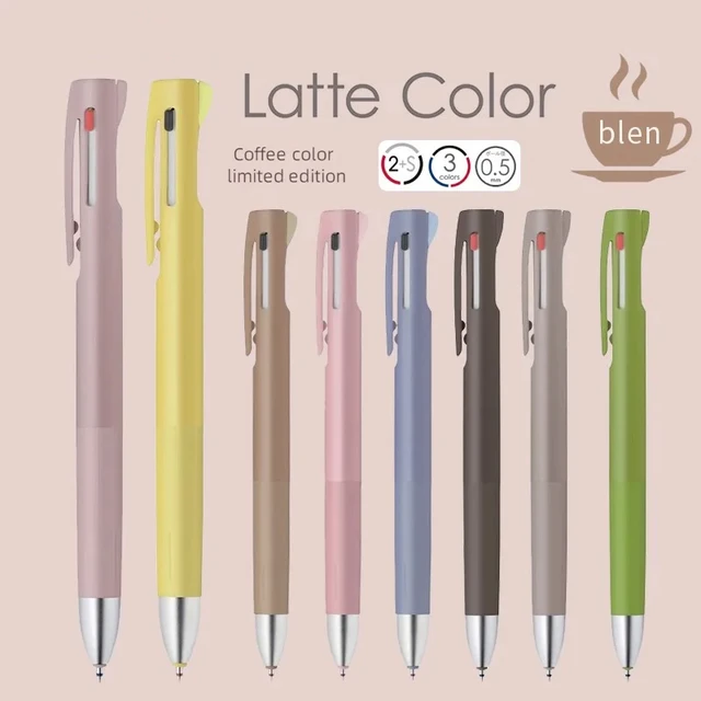 Zebra Blen 3C 3 Color Ballpoint Multi Pen - 0.5 mm - Pink