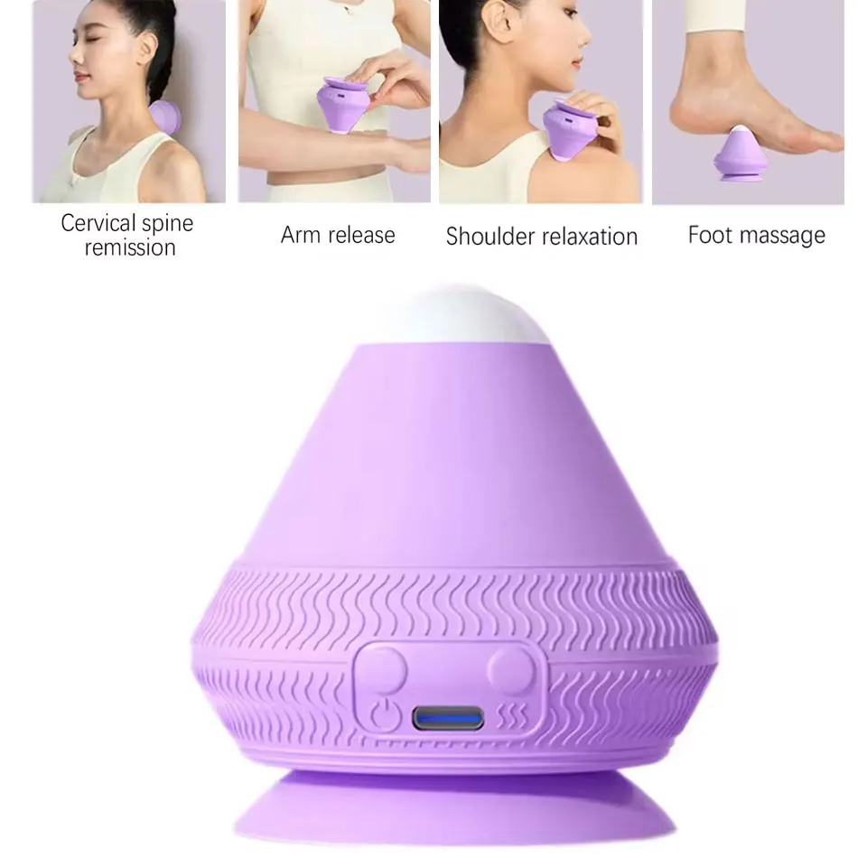 Enhanced Silicone Vibrating Massage Ball for Pain Relief and Relaxation