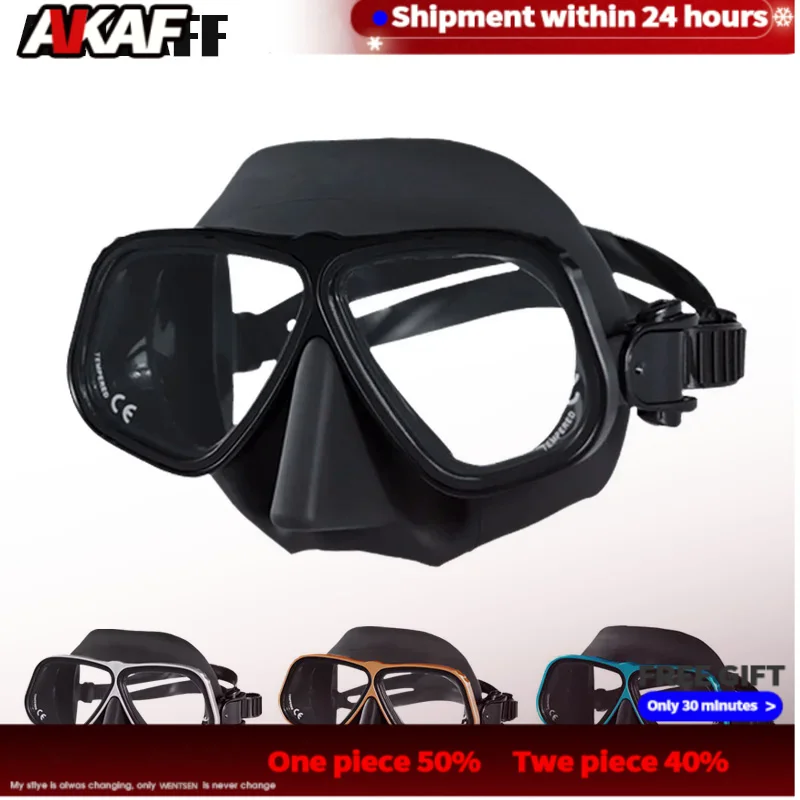 2024 NEW Low volume aluminum alloy scuba dive mask kits Professional Underwater snorkel  equip full face free diving goggles kapous professional бальзам для придания объема volume up серии caring line 1000 мл