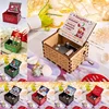 Wooden Hand Crank Music Box, Merry Christmas Theme, Jurassic Park Music Box, To My Girlfriend, Christmas Gift, New Year 1
