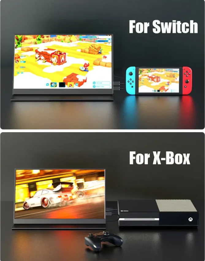 ޴  HDMI C Ÿ Ȯ ȭ ÷, X-ڽ ġ, ޴ Ʈ PS5 4 , 4K 3200x1800, 13.3 ġ