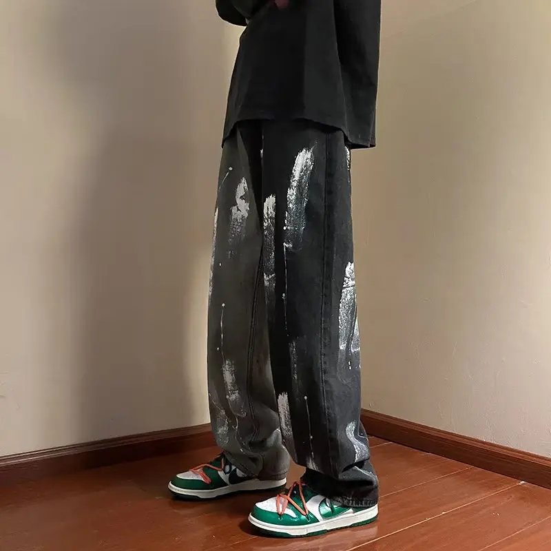 Black Punk Cargo Pants for Girls Korean Sweatpants Baggy Gothic Pant Spring Summer Hip Hop Harajuku Trousers Women 2024 New Y2k weiyao printed grunge black jeans korean vintage streetwear gothic punk trousers women hippie straight pants harajuku clothes