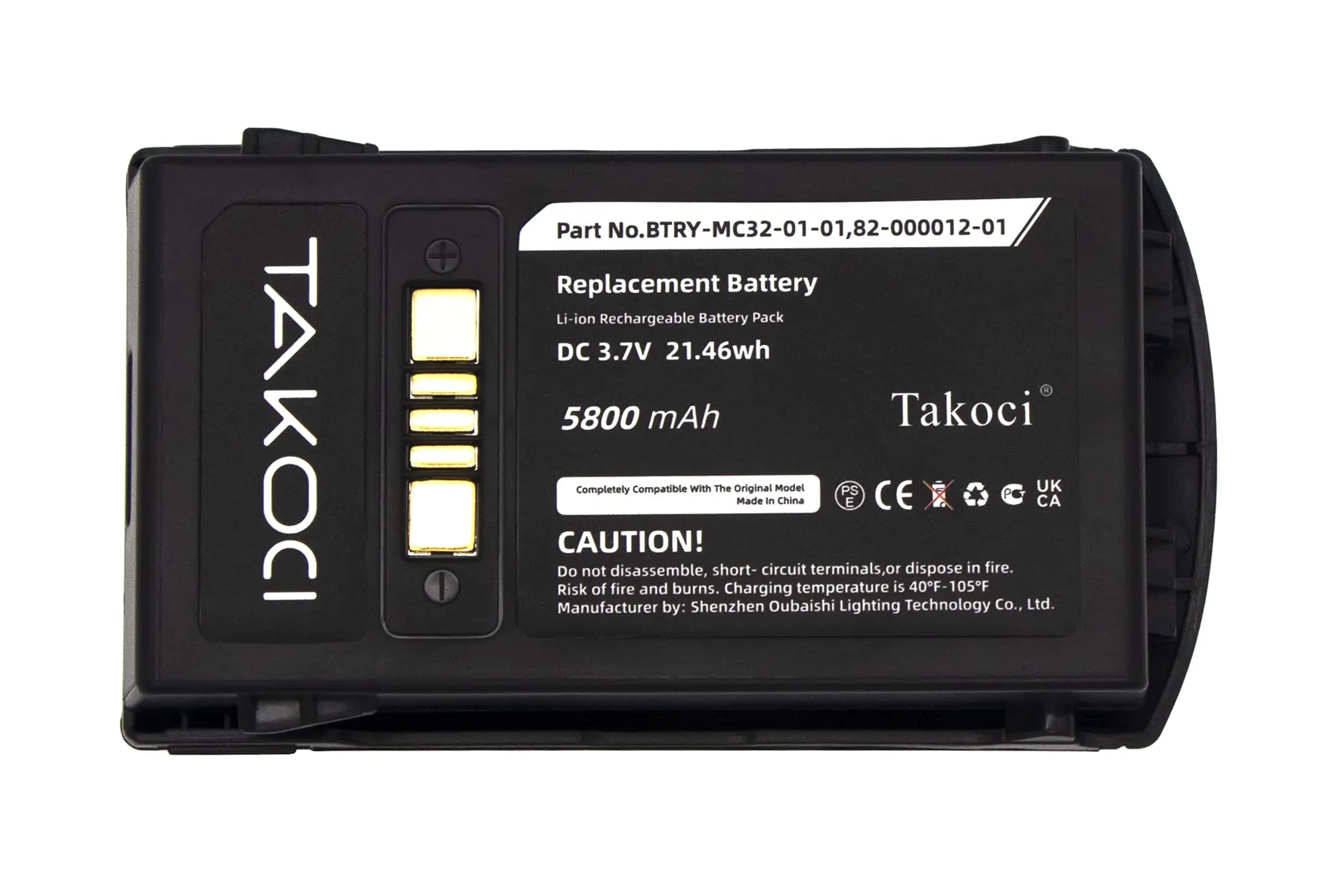 

Запасная батарея для Motorola MC3200, MC32N0, MC32N0-S 82-000012-01, BTRY-MC32-52MA-10, BTRY-MC33-52MA-01 3,7 V/mA