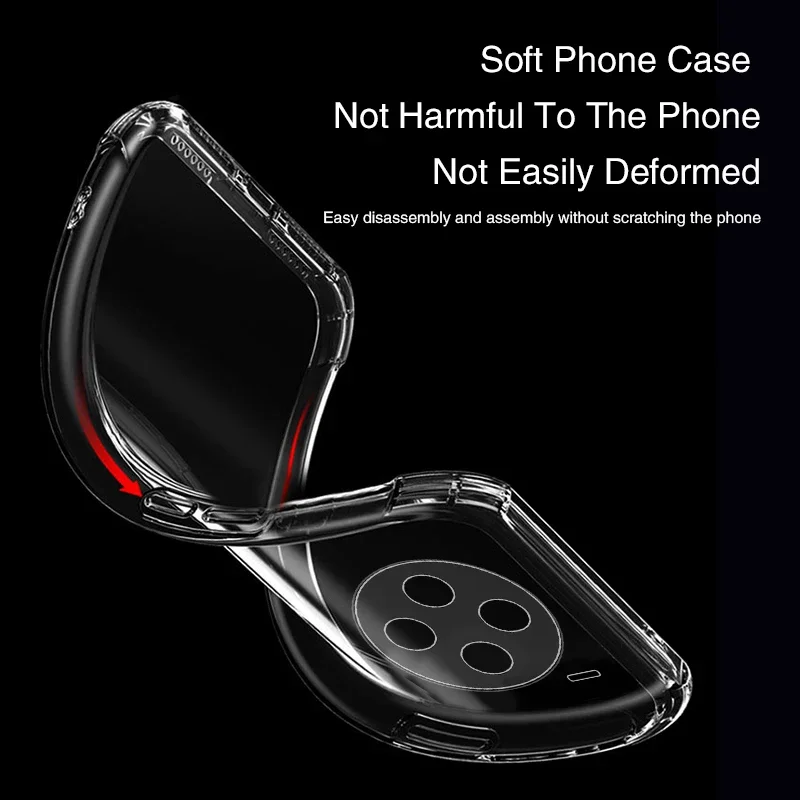 Luxury Airbag Phone Case - Clear Silicone Lens Protection Back Cover