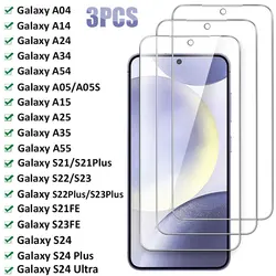 Premium 3 - Pack Tempered Glass Screen Protector Film for 3PCS Glass (For A25)