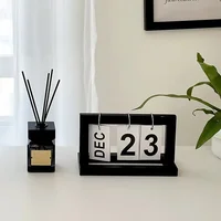 Ins Minimalist Style Living Room Office Decoration Plastic Calendar Ornament Modern Desk Accessories Simple Home Decor Crafts 6