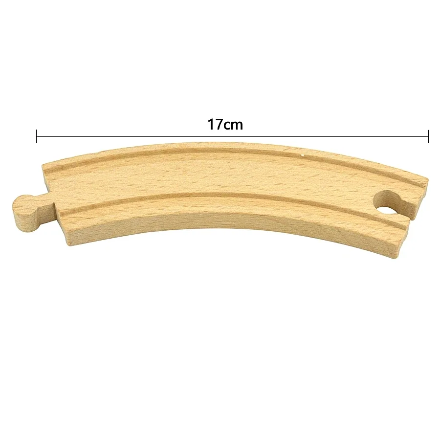 Wooden Train Track Intersection - Star-Shaped Crossroads & Expansion Accessory