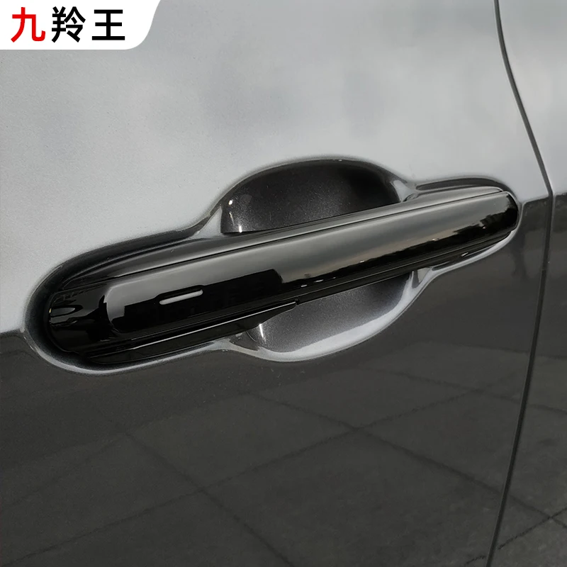 4pcs Set Carbon Fiber Texture Door Handle Cover Trim For Lexus 2022NX250nx350H450H Car Exterior Door Handle Protector Trim NX350