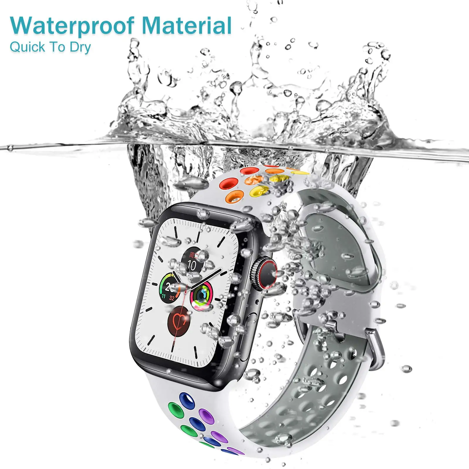 Breathable Silicone Sport Band Strap
