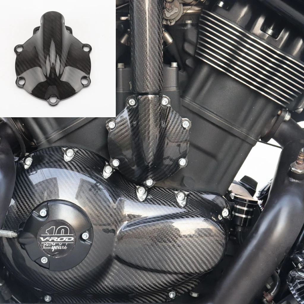 Motorcycle Accessories 1250 Night Luther Vrod 100 Carbon Fiber Engine Water Pump Cover Is