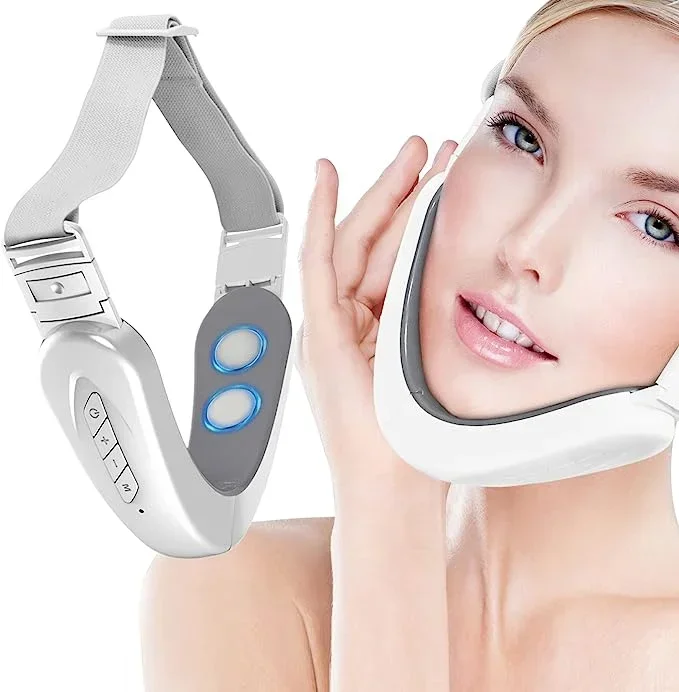 EMS V-face Face Lift Beauty Device Remove Double Chin LED Light Therapy Face Slimming Massager V Shape Lift Device Belt