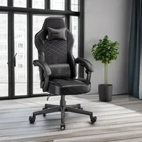 Gaming Chair with Pocket Spring Cushion, Ergonomic Computer Chair High Back, Reclining Game Chair Pu Leather 350LBS 2
