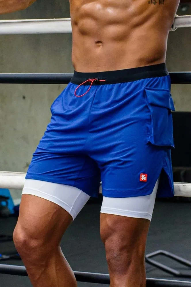 2022 New Summer Running Shorts Men 2 In 1 Double-deck Quick Dry GYM Sport Shorts Fitness Jogging Workout Shorts Men Sports Short best men's casual shorts