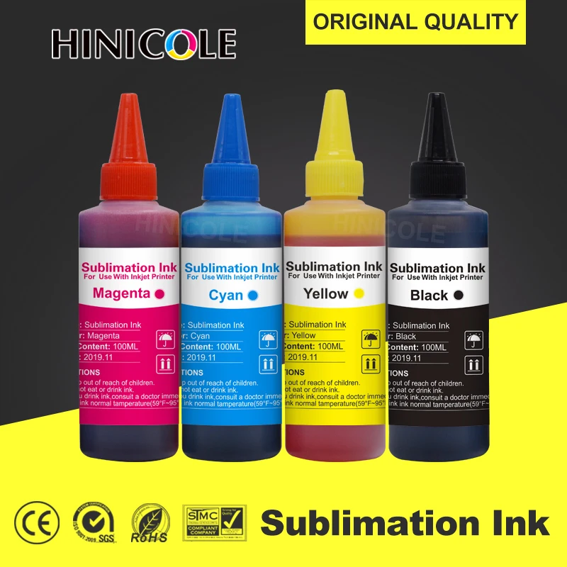 

Hinicole Printer Ink 100ML Sublimation Ink For Epson WF-3520 WF-3540 WF-3610 WF-7610 WF-7620 WF-7710 WF-7720 WF-7820 WF-6530