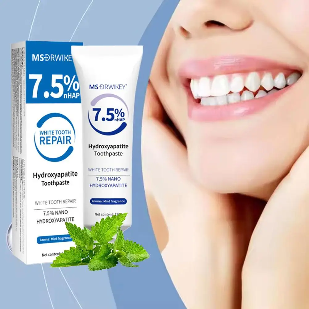 Hydroxyapatite Toothpaste 1pcs for Plaque Removal Stain Cleaning Oral Hygiene Whitening Fresh Breath and Brighter Teeth