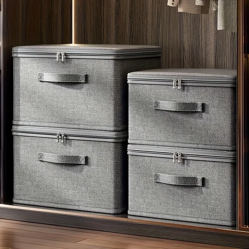 Foldable Bedroom Storage Organiser For Bedding Socks And Underwear_voghion.com