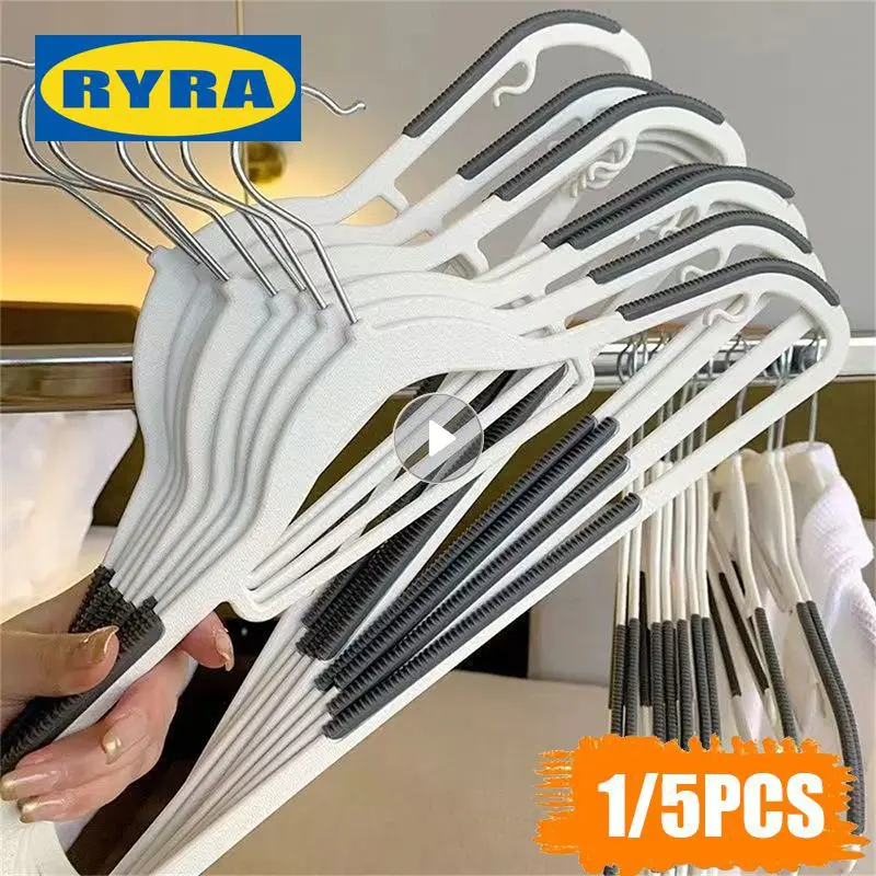 

Нескользящая пластиковая вешалка для одежды, поворотная утолщенная усиленная вешалка для сухой и влажной одежды двойного назначения, вешалка для одежды в общежитии