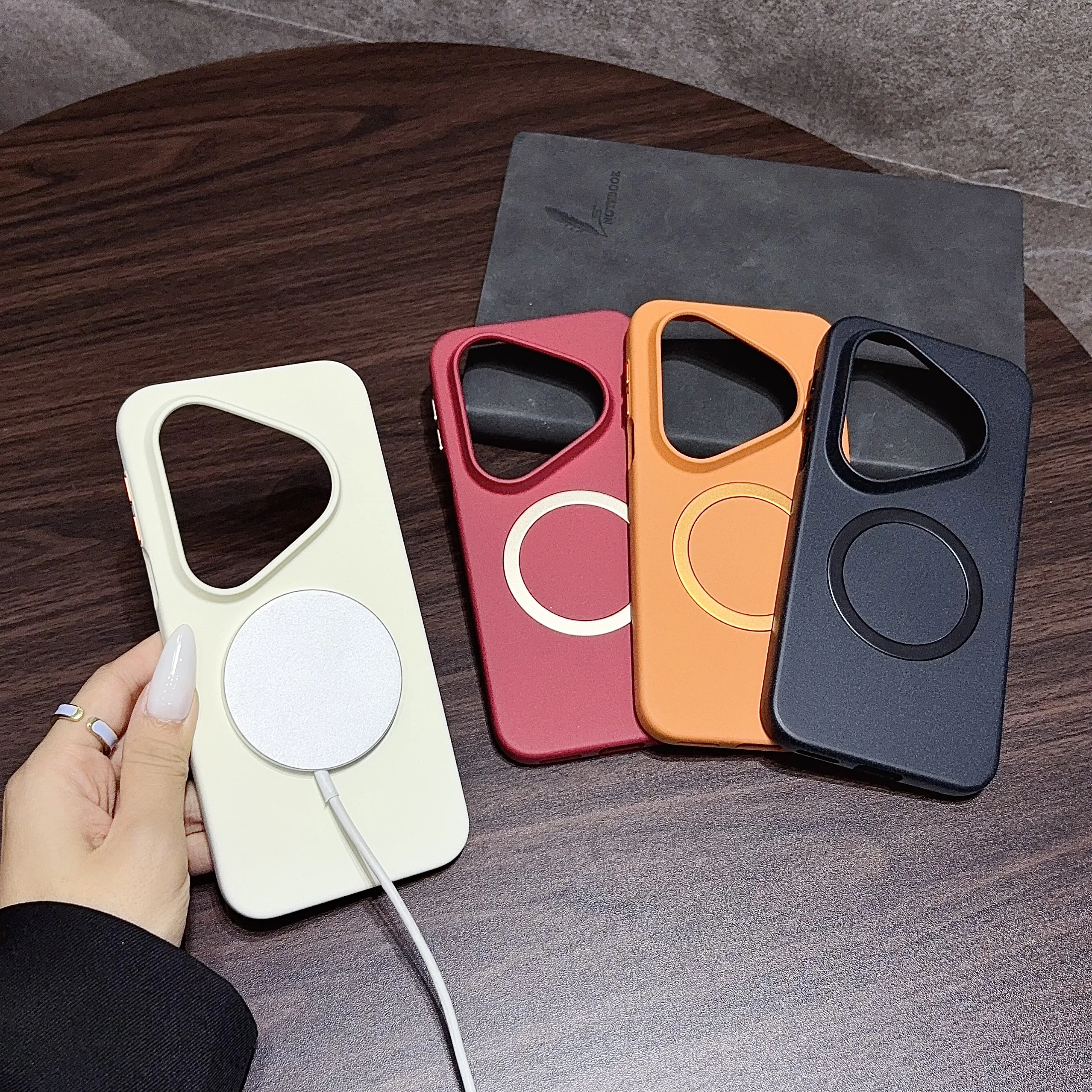 Luxury Matte Magnetic Phone Case with Soft Edge and Anti-Drop Protection