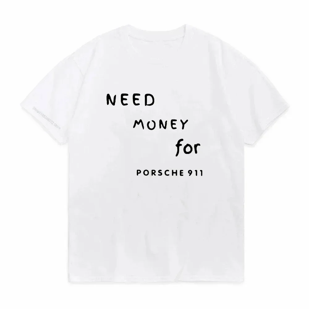 

Четырехсезонная футболка 2024, футболка с надписью Need Money, забавная Женская хлопковая Футболка с аниме принтом, новые модные хлопковые топы с коротким рукавом