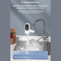 Robinet électrique sans réservoir 110V, économie d'énergie, mélangeur chaud/froid, chauffage rapide, pour évier de cuisine et salle de bain 6