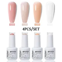 Arte Clavo 4/6/8/10 Pcs Gel Nail Polish Set Nail Art Soak Off UV Gel Colorful Kit Semi Permanent Hybrid Gel Varnish Base Top LED 2