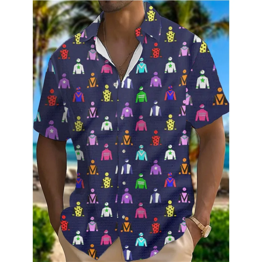 Herren hemd Sommer Casual Fashion Kurzarmhemd für Herren lose atmungsaktive Hawaii hemd Mann lässig Herren bekleidung Top