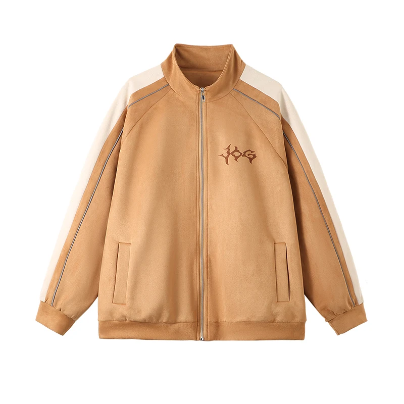 

Autumn Oversize Bomber Jacket Men Printed Pattern Baggy Coat Fashion Korean Streetwear Outerwear Tops Clothing Male Plus Size