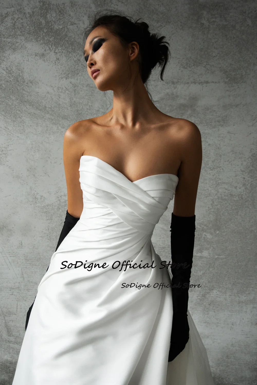 SoDigne A-line Satin Wedding Dress Sweetheart Sleeveless Ruched Bride Dresses 2025 Bridal Gowns Robe De Mairee Customized 15 Sab24d5253a524f64ae8af1fa7828059bb