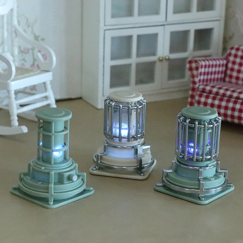 1PC Doll House Simulation Mini Electric Heater Model Can Be Lit Up To Shoot Scene Props
