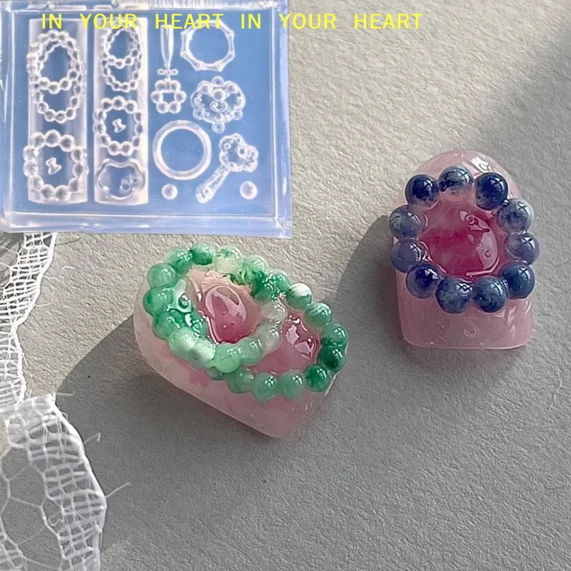 【X】3D 중국 스타일 사자 춤 실리콘 네일 몰드 레트로 이집트 네일 템플릿 DIY 네일 아트 장식 매니큐어 디자인 도구