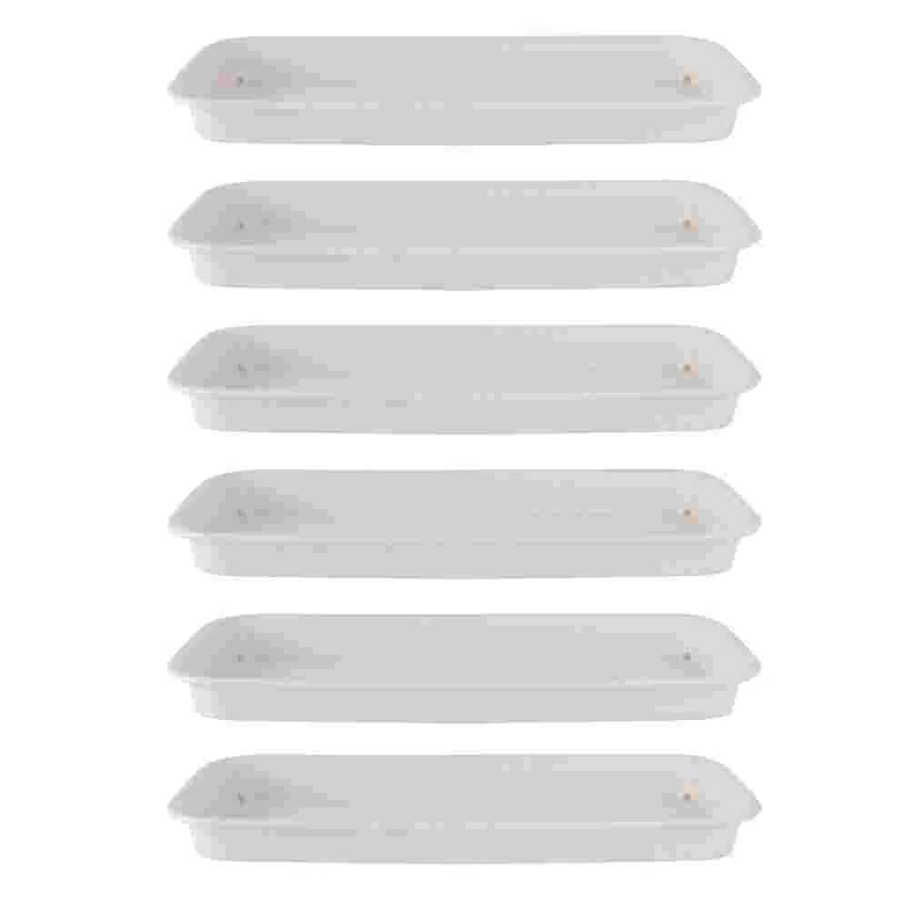 

6 Pcs Bonsai Water Tray Plant Ceramic Planters Plastic Raw Material Pp Base Pallet