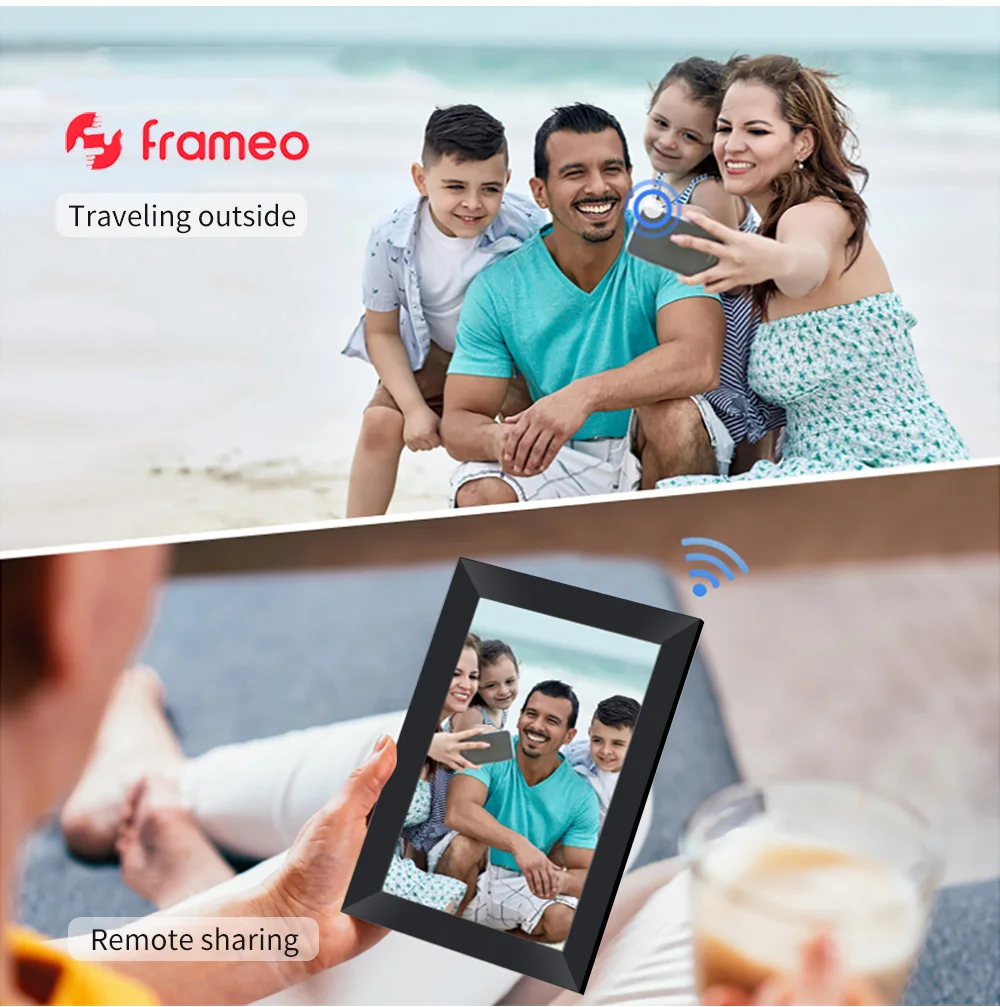 Description Picture 5 of itemNew 10.1Inch Frameo Digital Photo Frame WIFI Digital Picture Frame Smart Electronic Image Album Bulit-in 16GB for Gift Giving