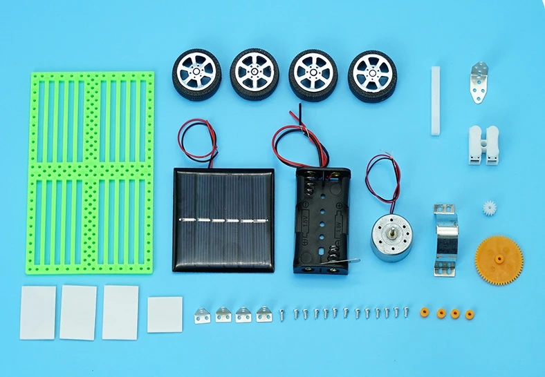 Creative Solar Car Technology Small Production Kids Science Experiments Small Invention Toy Handmade DIY Material Kit