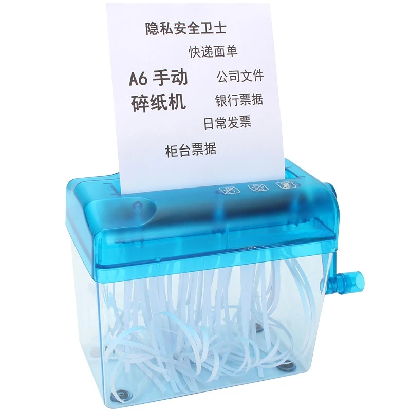 

Portable Machine A6 Hand Paper Shredder Mini Manual For Desk Office Family