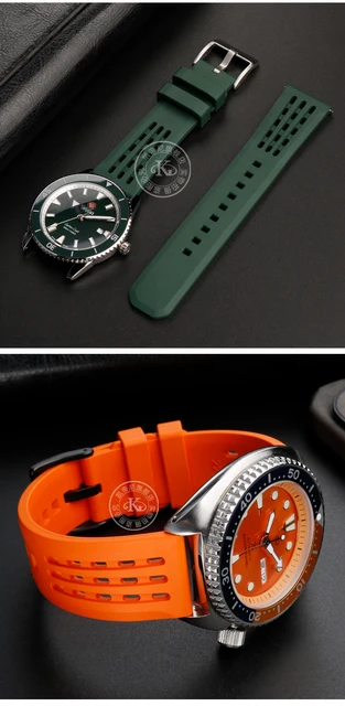 Seiko Isofrane Strap Skx007 Isofrane Fluorine Rubber Watch Strap