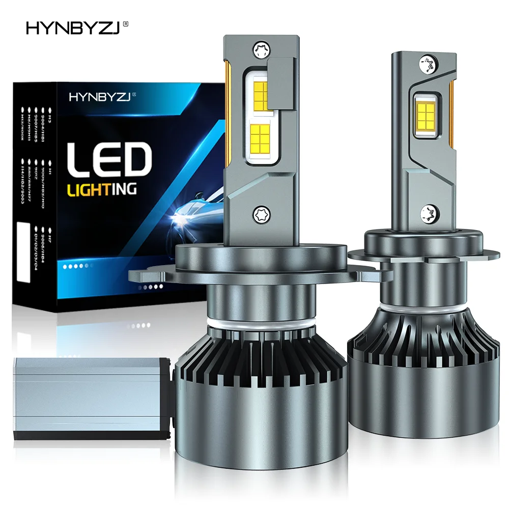 

HYNBYZJ H7 Led Headlight 6000K H1 H4 H8 H11 Led Bulb Fog Light 9012 Hir2 9005 HB3 9006 HB4 Auto Lamp 25000LM 220W Turbo 6000K