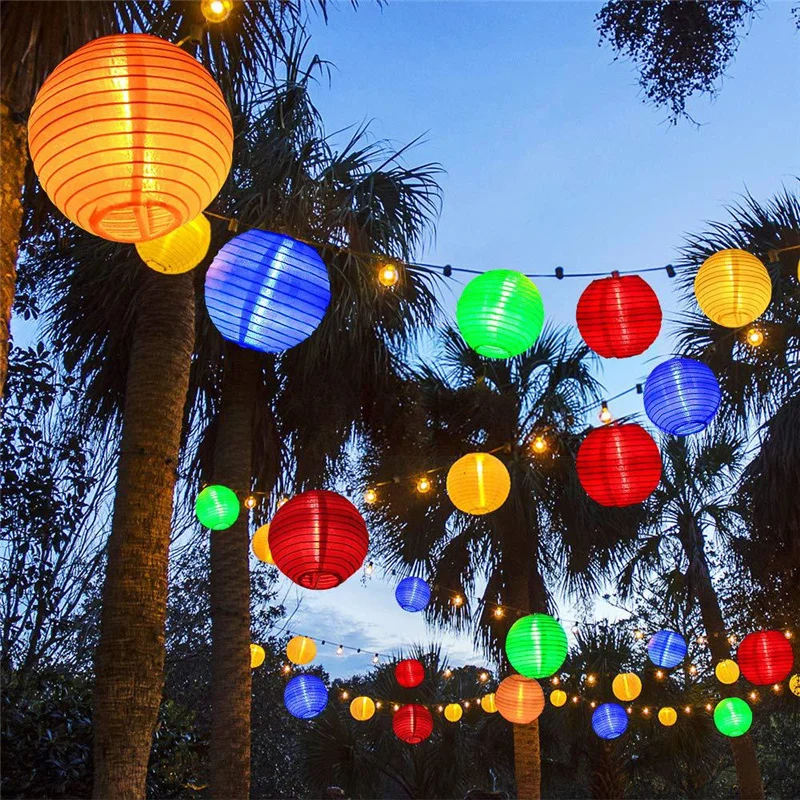 Waterproof Solar Lantern Ball String Light Outdoor 6.5M 30LED Christmas Party Wedding Fairy Light for Patio Garden Garland Decor