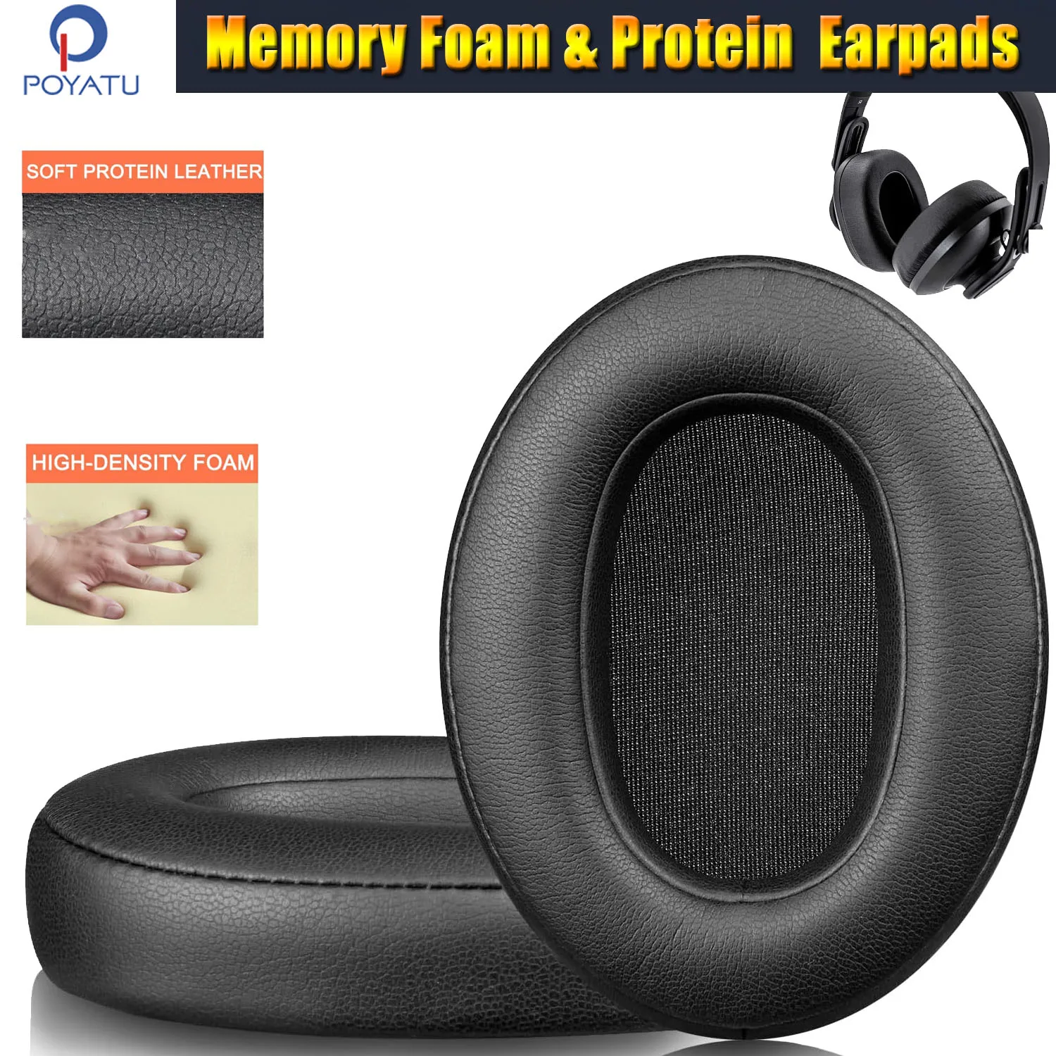 Headphone Earpad for AKG K361 K371 K361BT K371BT Replacement Ear Cushions Pads Cover Earmuffs & Carrying Case 2615