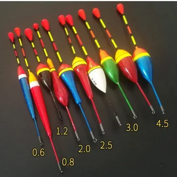 10PCS Fishing Floats Set Buoy Bobber Fishing Light Stick Floats Fluctuate Mix Size Color Float Buoy For Fishing Accessories
