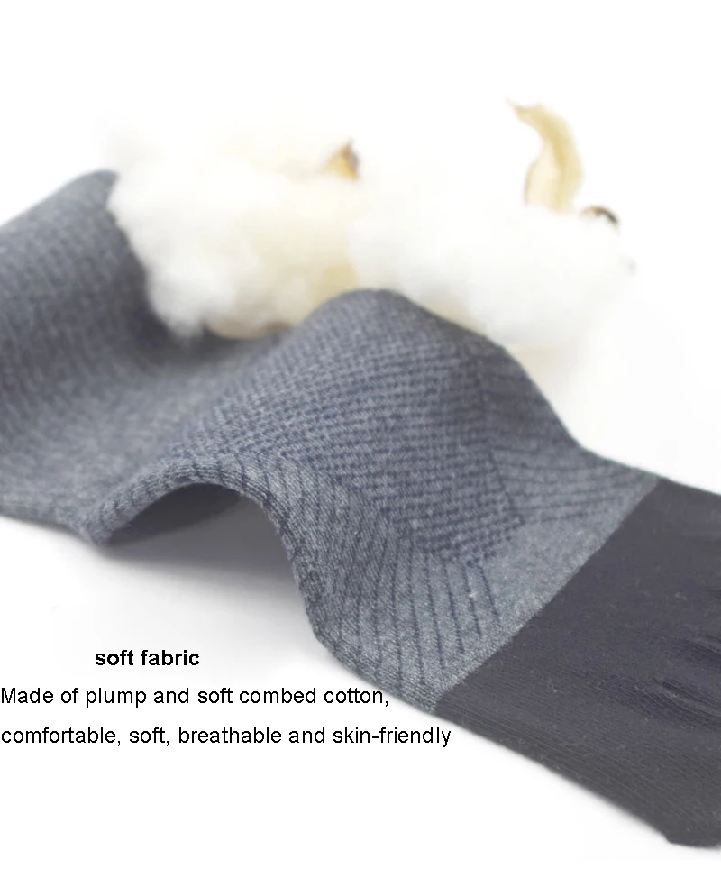 3 Pairs Long Mans Five Finger Compression Socks Combed Cotton Mesh Breathable Sport Tennis Bike Basketball Running Socks 5 Toes