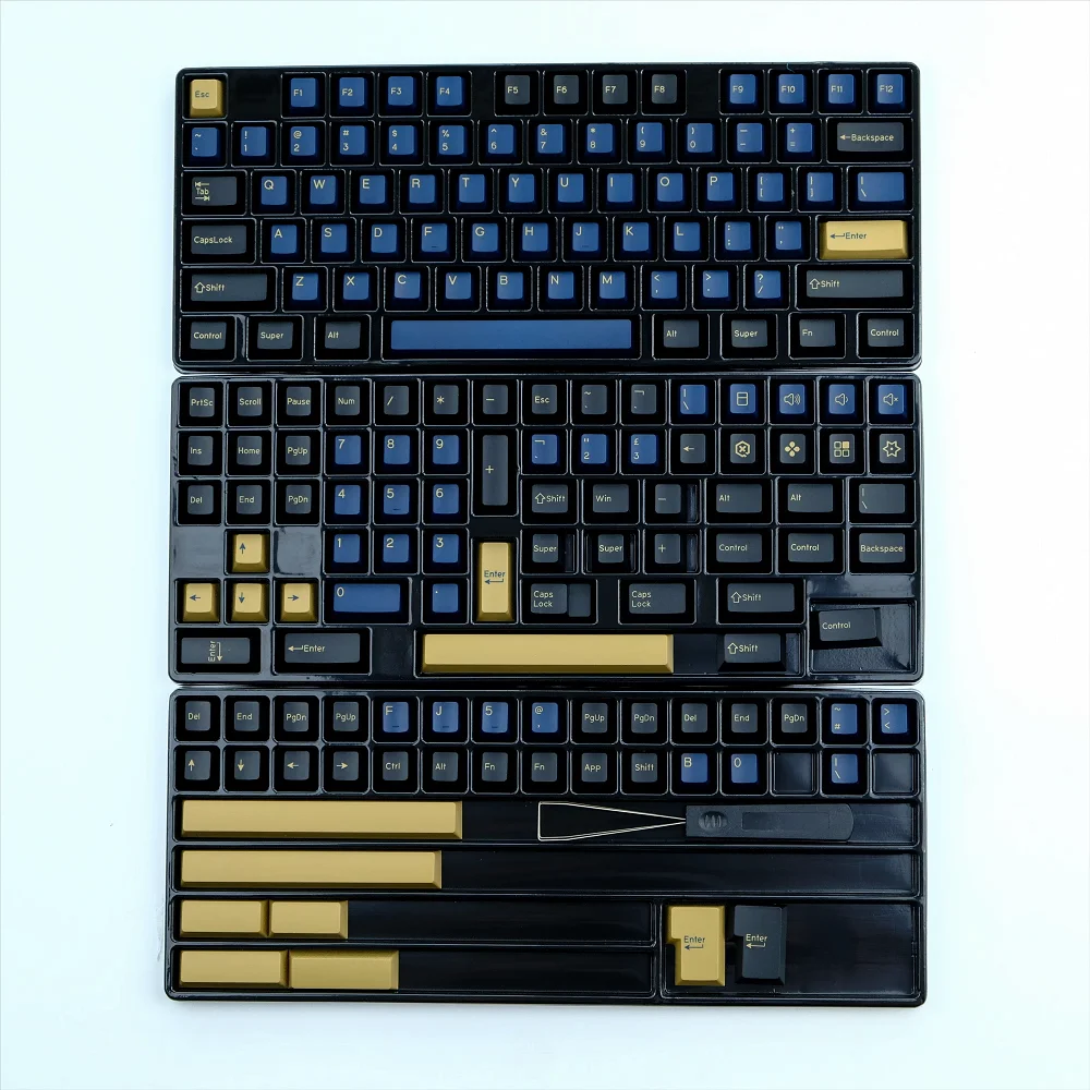 Gmk Samurai Azul Keycaps 170 Teclas Pbt Double Shot Perfil Cereja 61 64 68 87 96 980 104 108 Teclado Mecânico qx - Imagem 3