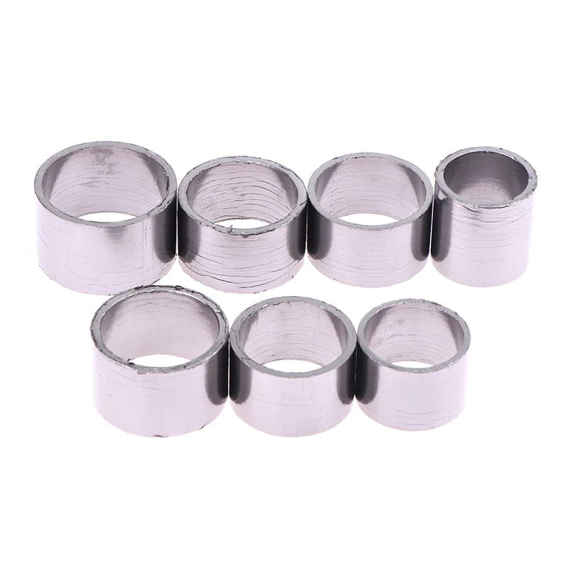 1ชิ้นแหวนซีลปะเก็นท่อไอเสียกราไฟท์28-38มม. ด้านใน DIA ตัวเชื่อมต่อแบบเก็บเสียงโมโตมอเตอร์ไซค์วิบากโอริง 1