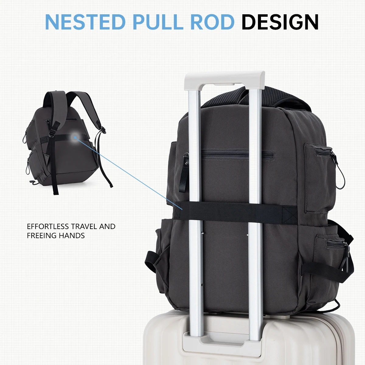 Backpack Women's Outdoor Hiking and Mountaineering Backpack 2024 New Computer Bag Mountain Climbing Travel Commuting Men's School Bag