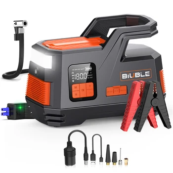 Pompa d'aria per avviamento di emergenza per auto 150PSI 26800mAh Corrente di picco 4250A Compressore d'aria per pneumatici Booster per batteria per auto