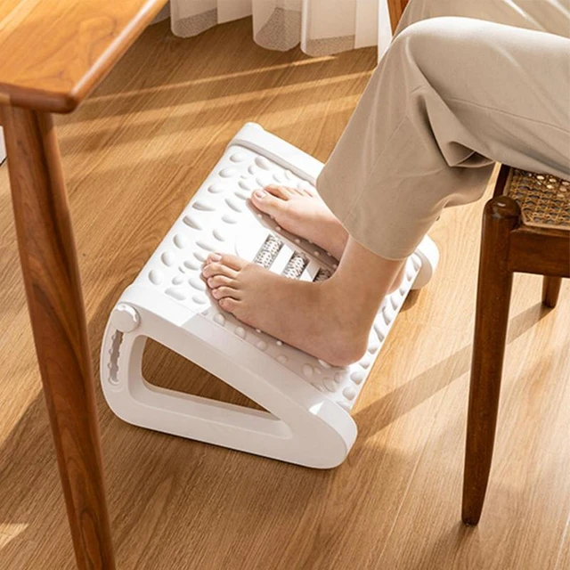 Rocking Foot Rest Under Desk, Adjustable Foot Stool with Foot Massage Feet  Stand, Ergonomic Footrest for Office Home Work - AliExpress