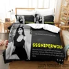Sexy Girl SSSniperWolf Bedding Set,Duvet Cover Comforter Bed Set Quilt Cover Pillowcase,King Queen Twin Size Boys Girls Adults 3