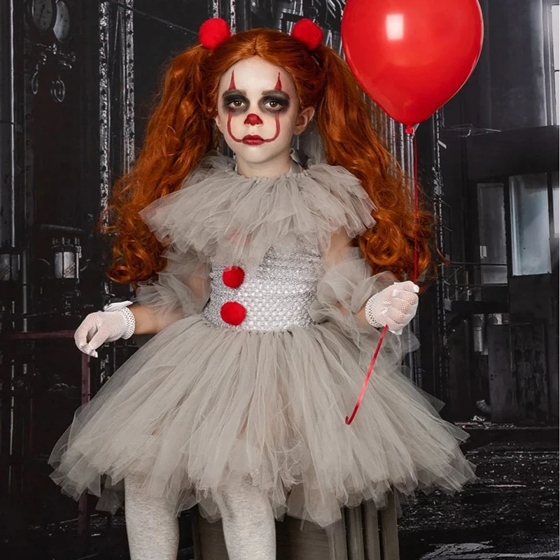Women It Pennywise Horror Pennywise The Clown Costume Cosplay Costume En  2022 Maquillaje Con Prótesis, Payasos, Disfraces Joker Mujer | Pennywise  Halloween Costume Clown Ghost Cosplay 